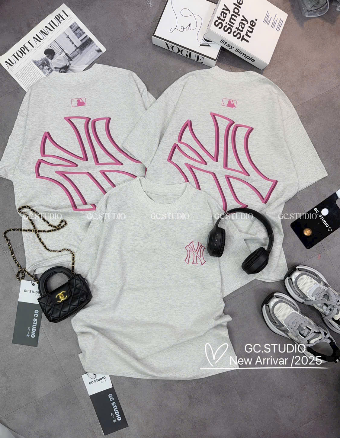 Áo Thun Nữ Cotton Mềm In Chữ Đơn Giản Mặc Hằng Ngày