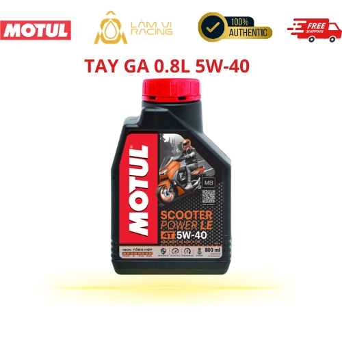 Nhớt Xe Tay Ga Motul Scooter Power Le 4T 5W-40 Loại 0.8L/1L - Hàng Chính Hãng