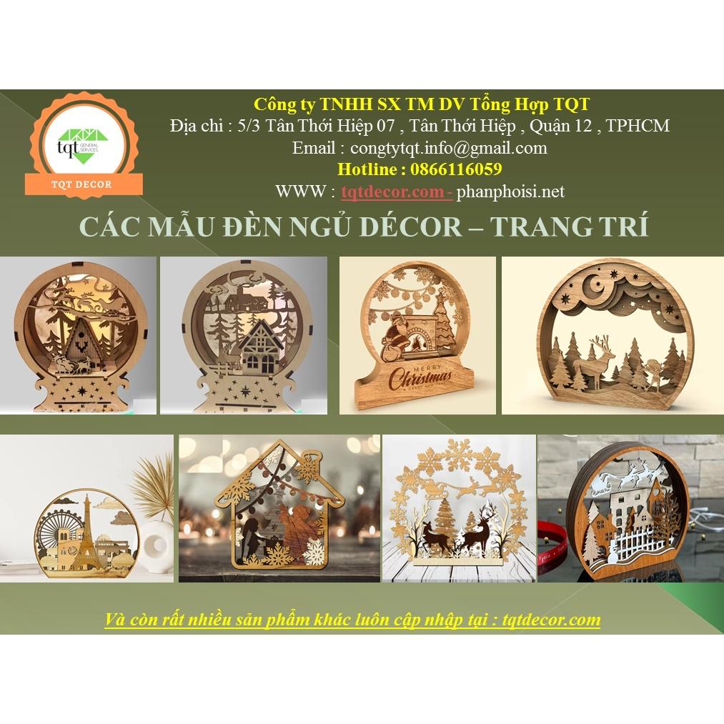 Đèn ngủ decor trang trí giáng sinh