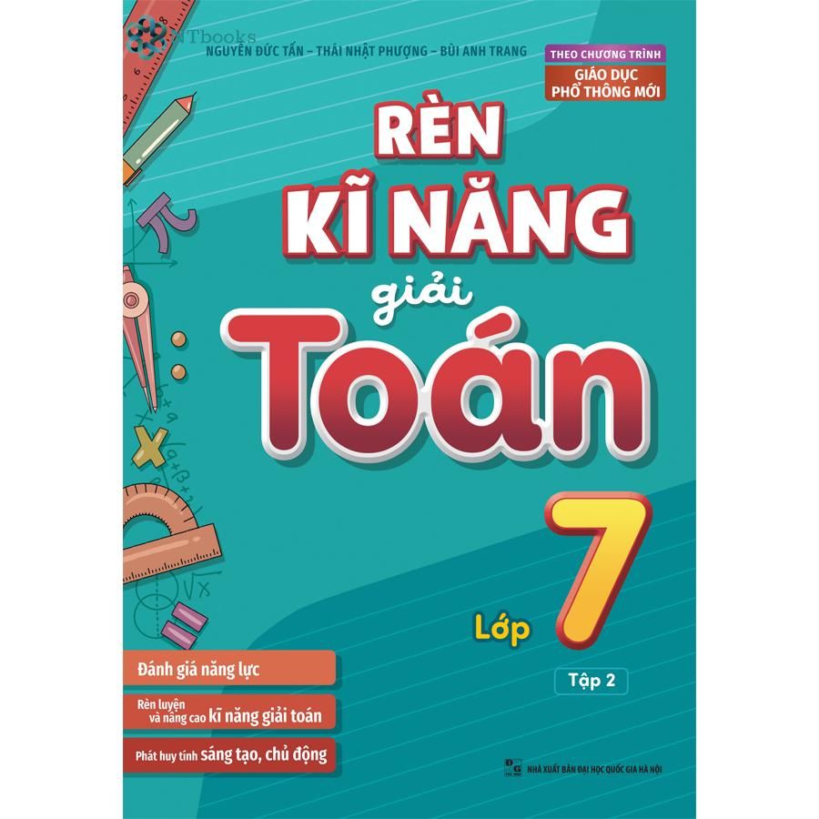 Combo 2 Cuốn Sách Rèn Kĩ Năng Giải Toán Lớp 7 Tập 1 + Tập 2