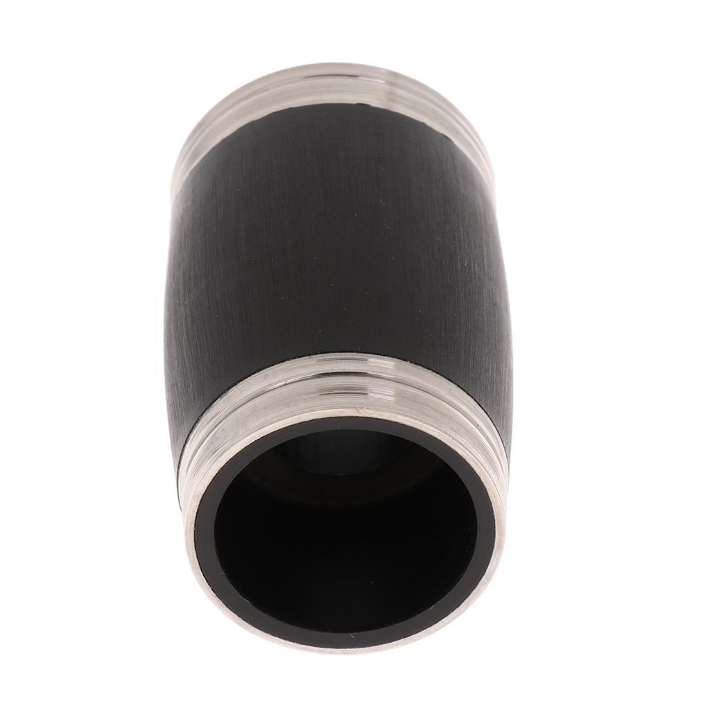 Pack of 2 Adjustable Barrels Pitch Pipes Black for Bb Clarinet Accessory