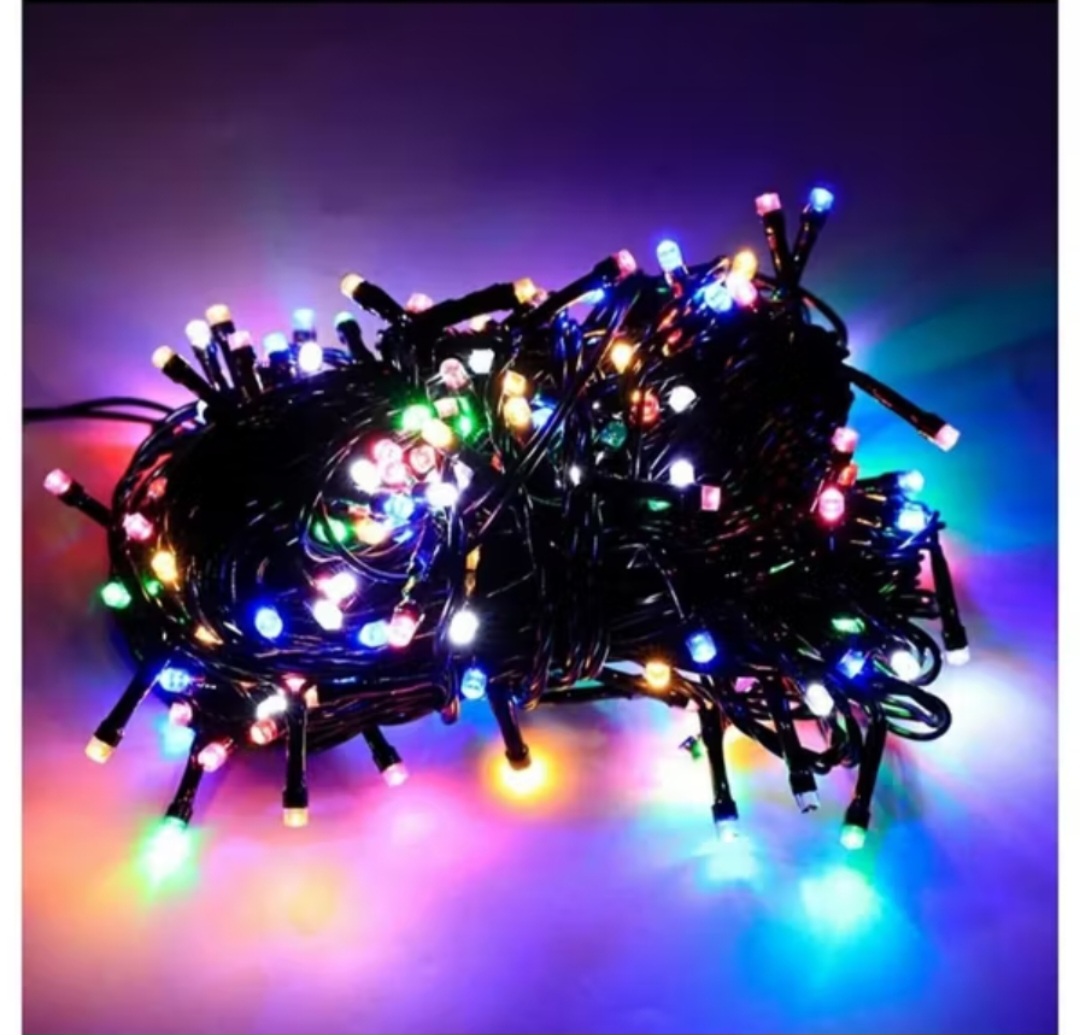 CUỘN DÂY ĐÈN LED TRANG TRÍ BÓNG KIM CƯƠNG NHẤP NHÁY NHIỀU MÀU SẮC CỰC ĐẸP DÀI 40M