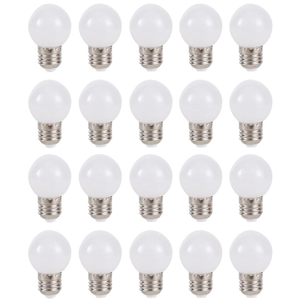 Bộ 20 bóng đèn led búp chanh 3w trang trí trong nhà ngoài trời hàng chính hãng.