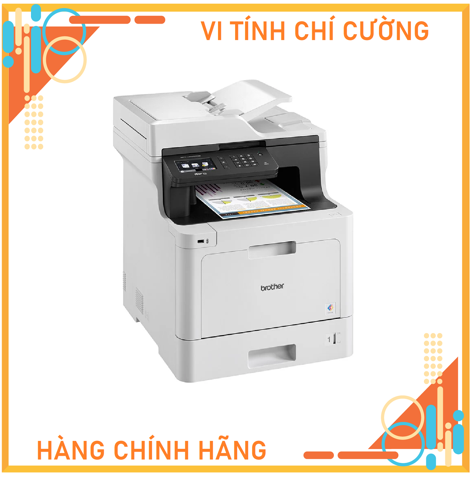 Máy in laser màu đa chức năng BROTHER MFC-L8690CDW ( Copy/ Scan/ Fax/ Wifi ) - Hàng Chính Hãng