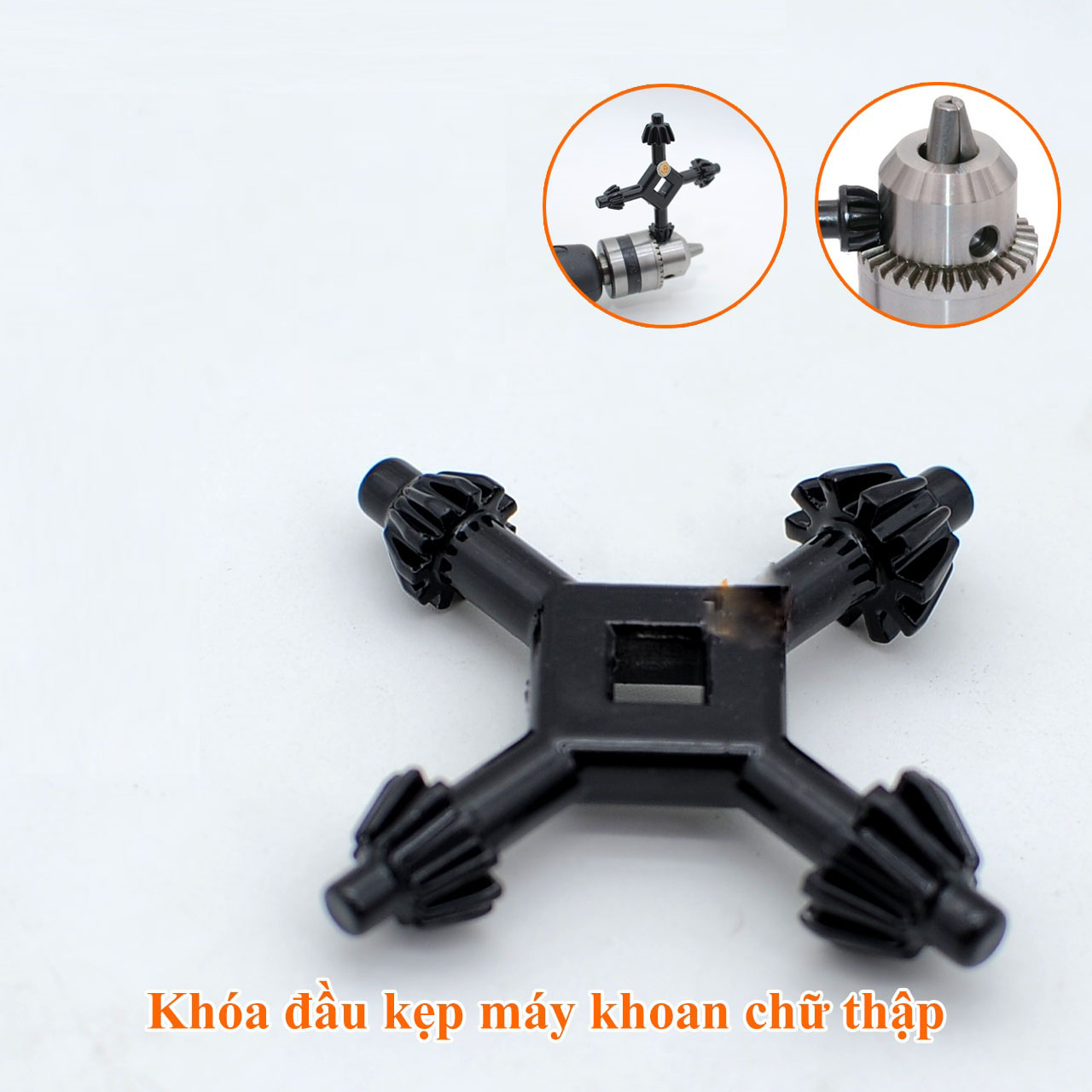 KHÓA ĐẦU KẸP MÁY KHOAN CHỮ THẬP