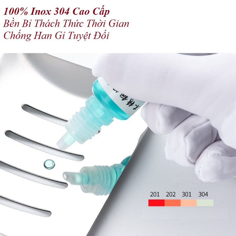 Khay đựng cục xà bông khô Inox 304
