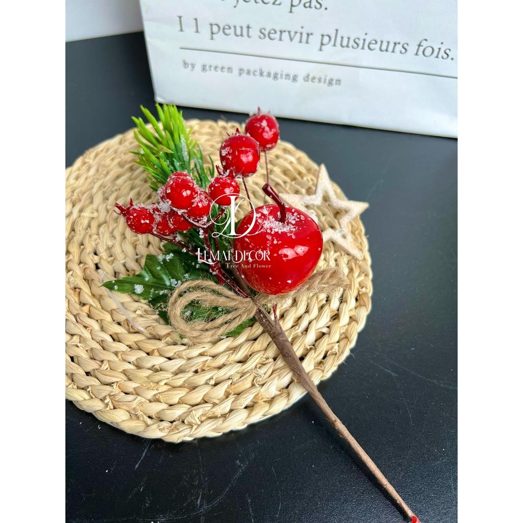 Cành thông noel để bàn - phụ kiện trang trí noel decor xinh - phụ kiện chụp hình.