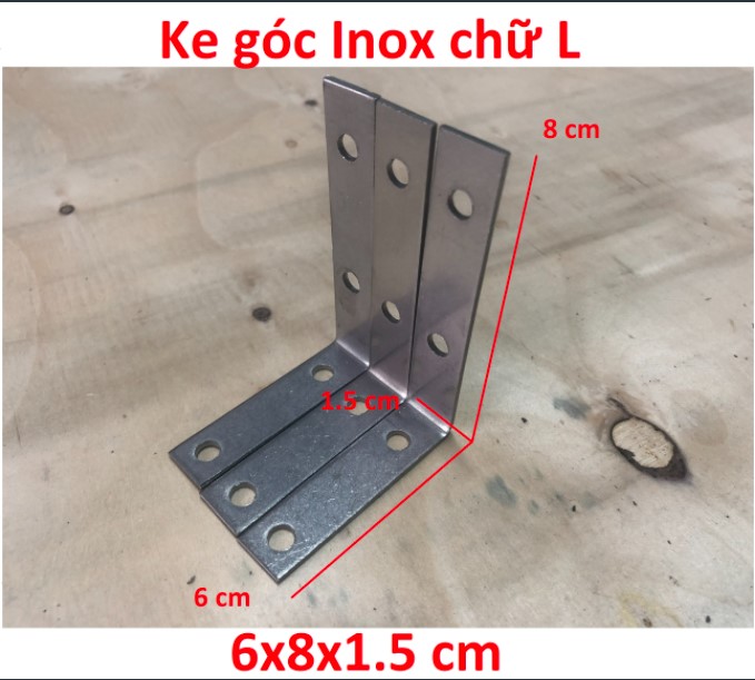 Ke góc Inox chữ L bản rộng 1.5 cm ( Đủ cỡ