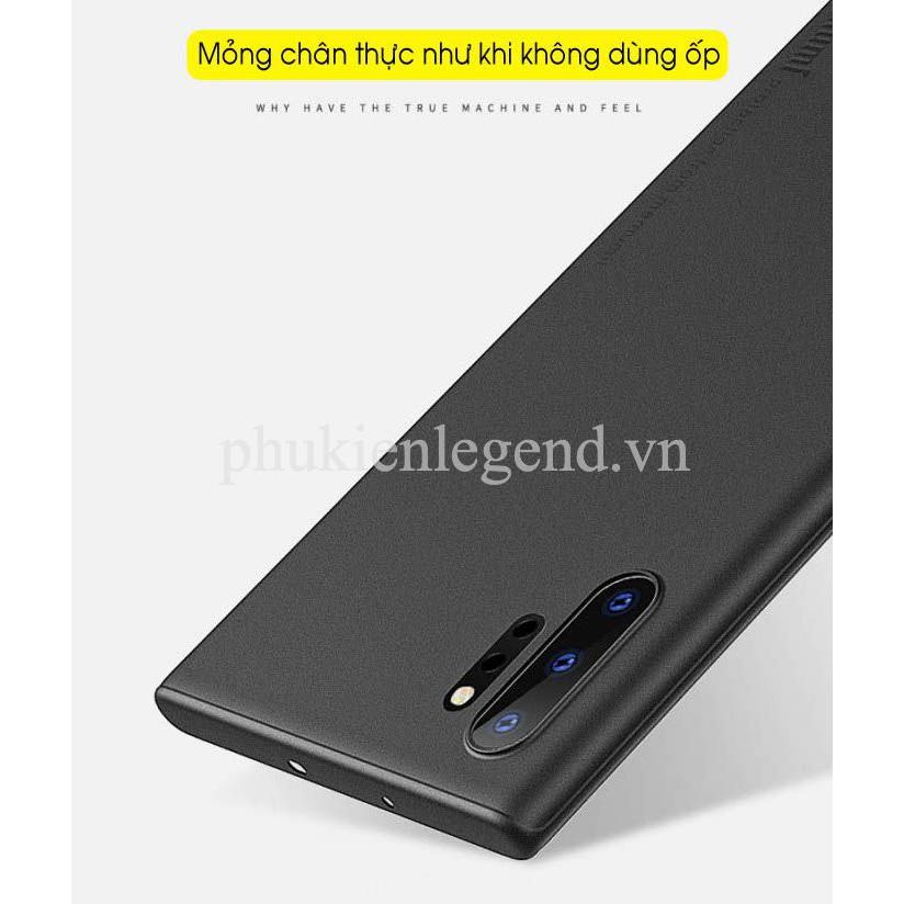 Ốp lưng dành cho Samsung Galaxy Note 10 Plus Memumi lụa nhám siêu mỏng 0.3mm