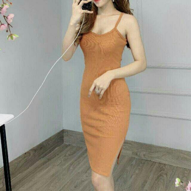 Đầm dây body 2 dây dáng lở năng động