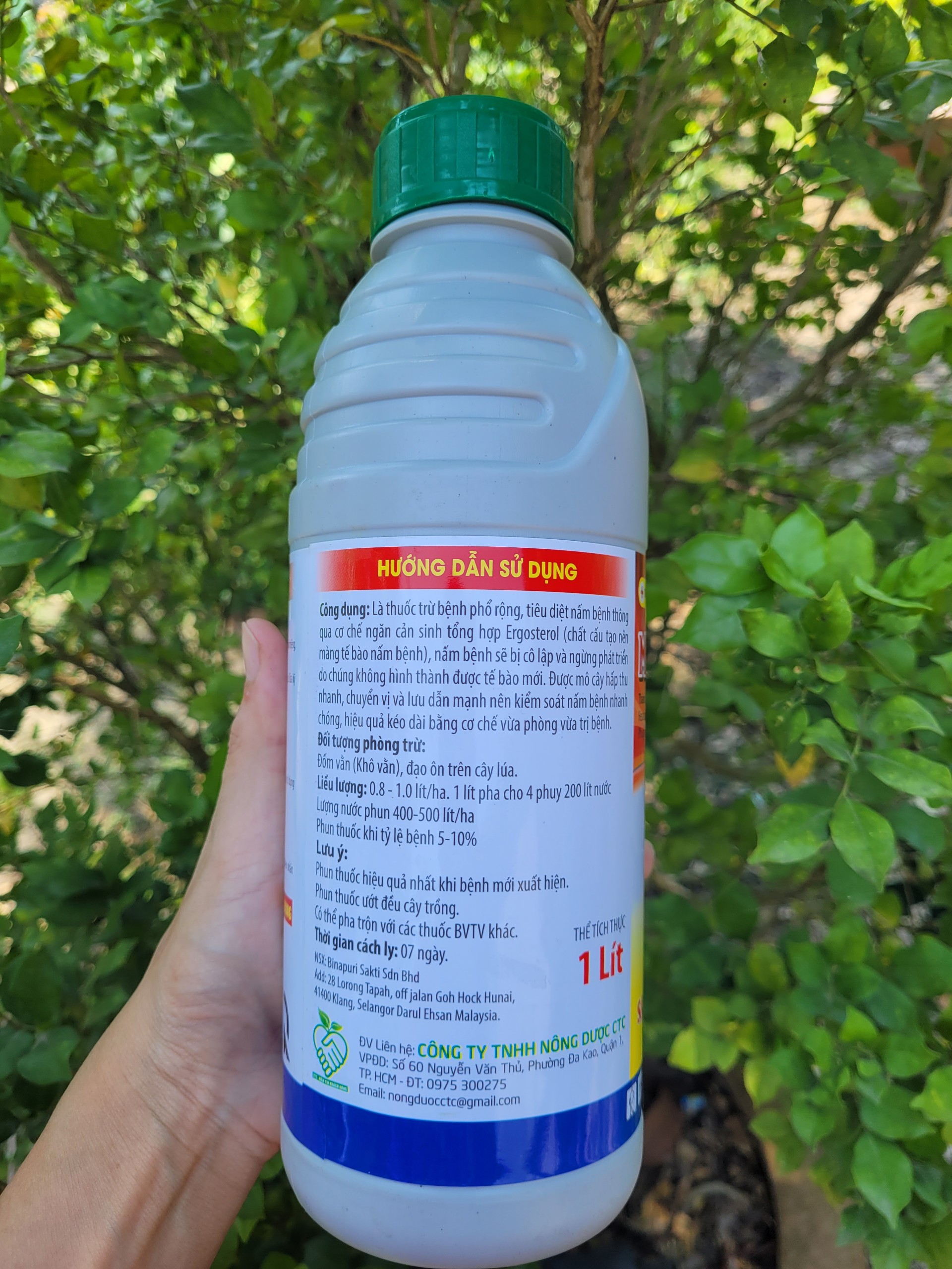 MEKONGVIL 5SC nguyên liệu Malaysia trừ nấm bệnh phổ rộng chai 1 lít