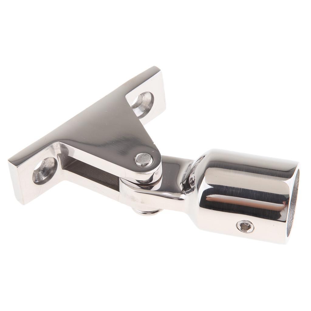 Stainless Steel Φ 20 Mm End Support Hinge Fitting Bimini Fittings, Rotatable,