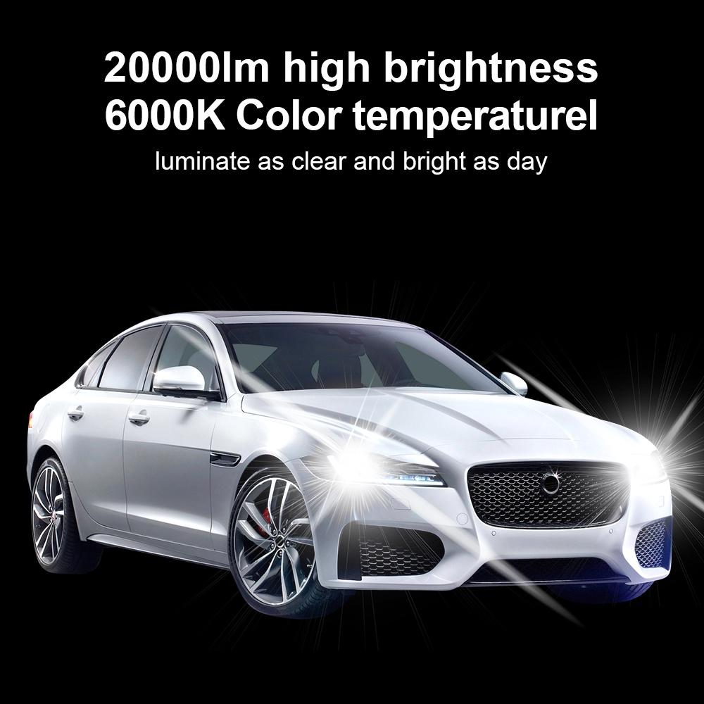 Đèn pha LED H4 H11 20000LM siêu sáng 6000K cho xe hơi