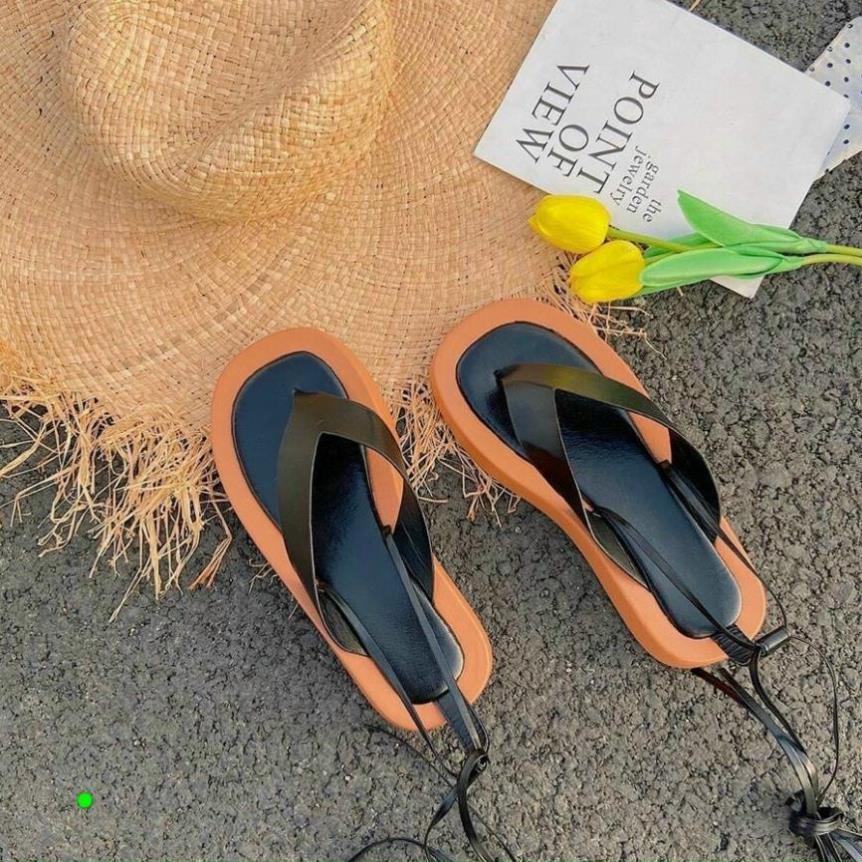 Sandal kẹp xỏ ngón quai lớn đế 2P dây hậu quấn cổ chân
