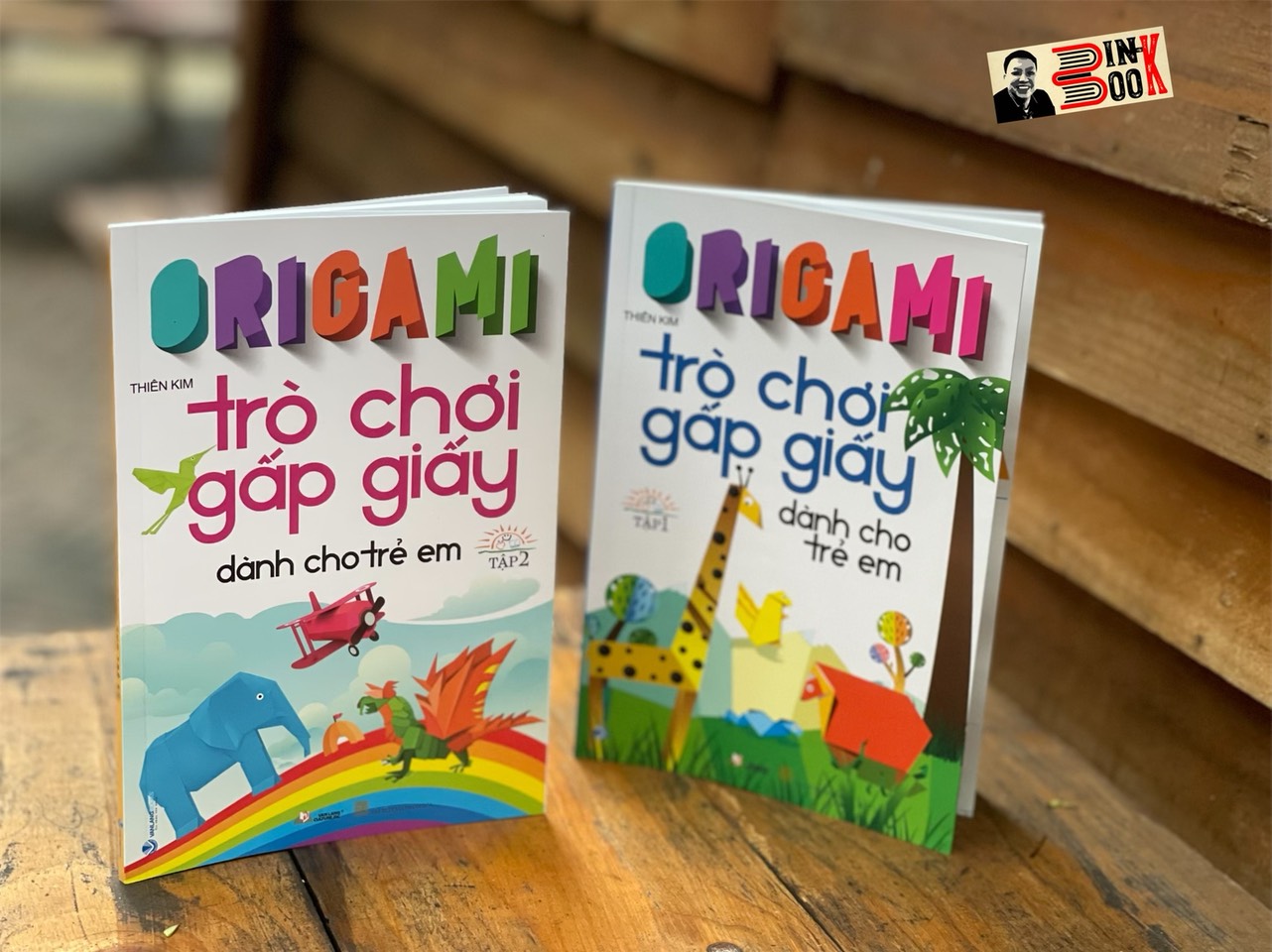 (Combo 2 tập Origami) – TRÒ CHƠI GẤP GIẤY DÀNH CHO TRẺ EM – Thiên Kim – Văn Lang – NXB Thanh Hóa (Bìa mềm)