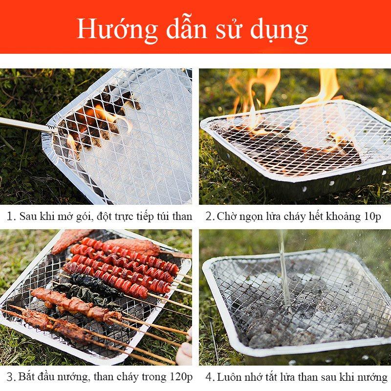 Bếp nướng than dùng 1 lần tiện lợi 31x5x48 cm