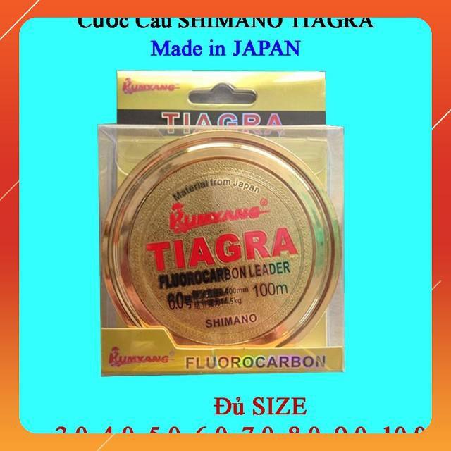 Dây Cước Câu Cá SHIMANO TIAGRA Fluorocarbon dài 100 mét - Cước Câu Cá Nhật Bản có ĐỦ SIZE - LICLAC ( rẻ vô địch )