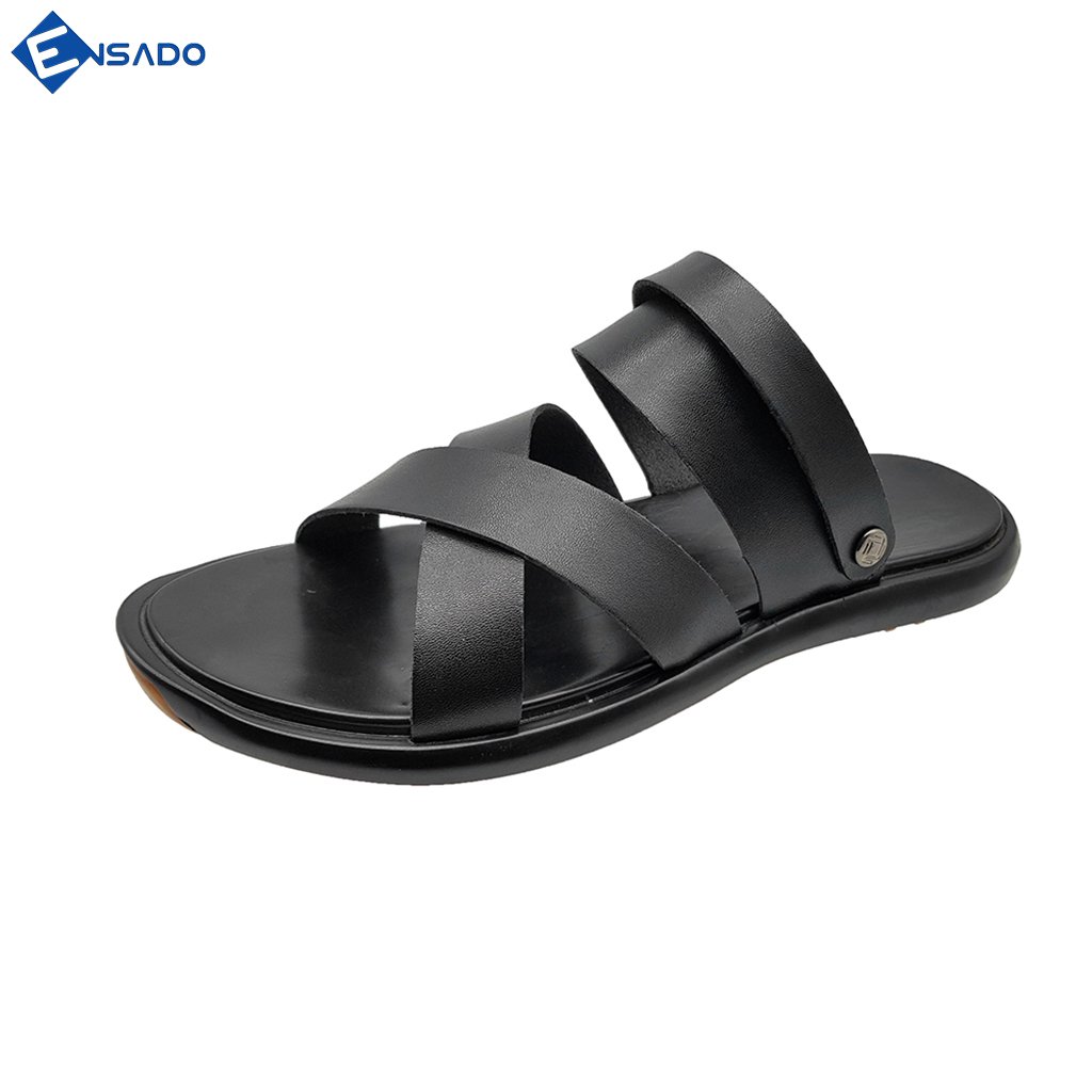 Giày Sandal Nam Da Bò Thật Cao Cấp Tối Giản Sang Trọng DE5216