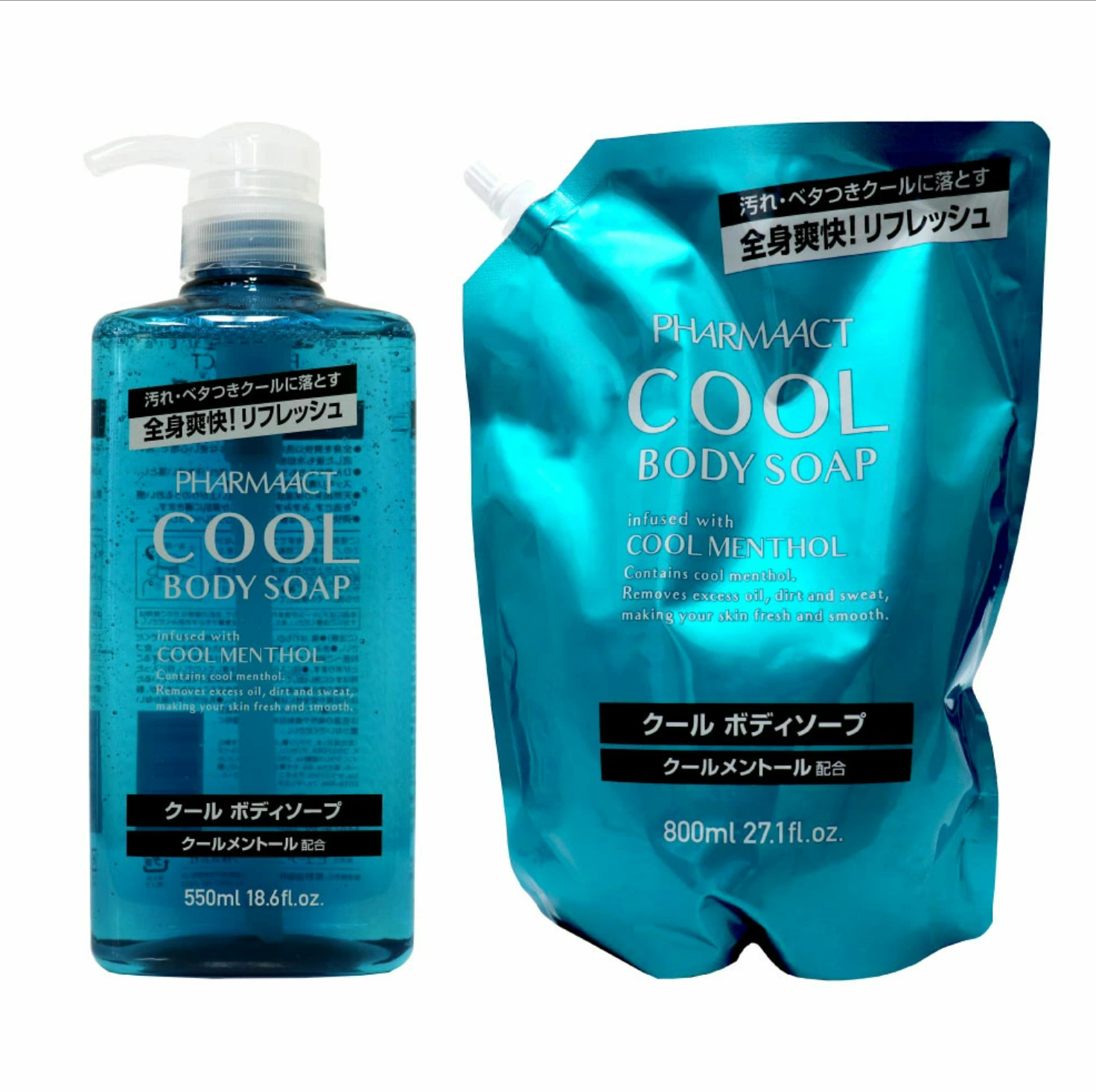 Sữa Tắm Nam Chiết Xuất Bạc Hà Pharmaact Cool Body Soap (Chai 600mL)