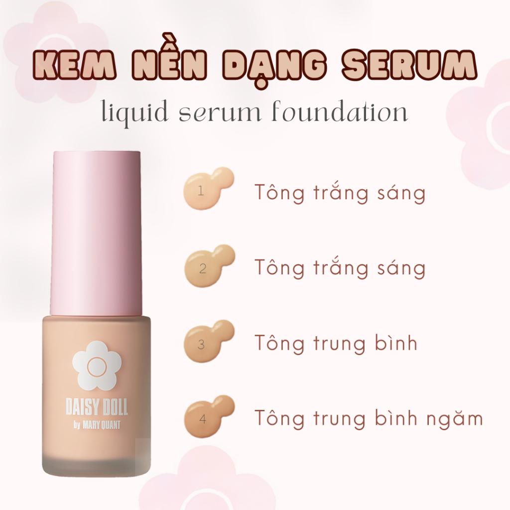 Kem Nền Kết Cấu Dạng Serum Lì Mịn Như Nhung Daisy Doll Nhật Bản BB Serum SPF 30 Mỏng Nhẹ 28ml