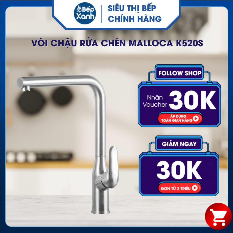 Vòi rửa chén Malloca K520S - Hàng Chính Hãng