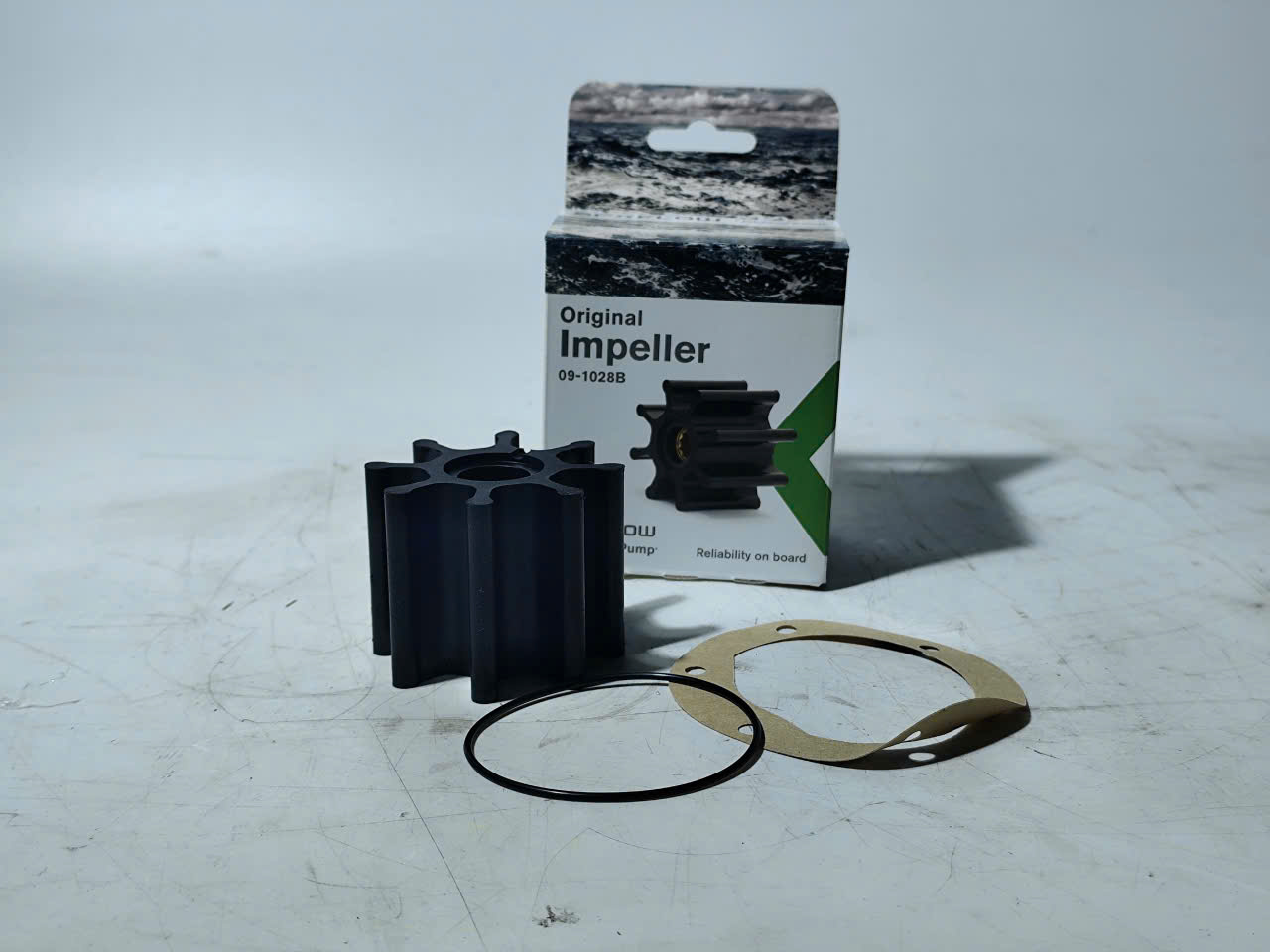 Johnson Pump 09-1028B Cánh Cao Su Bơm Nước , JMP 7400K, Jabsco: 17937-0001, 920-0001, Sherwood 18200