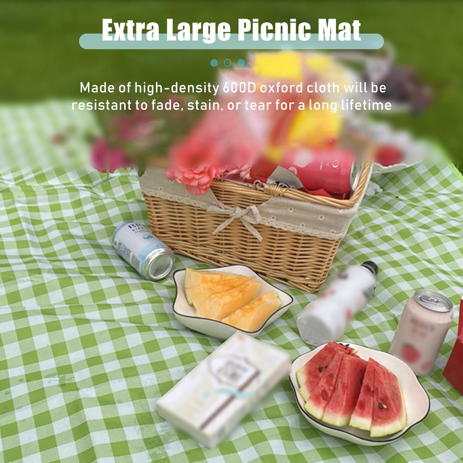 Chăn đi dã ngoại ngoài trời không thấm nước Sandproof Garden Garden có tay cầm dễ dàng xếp gọn