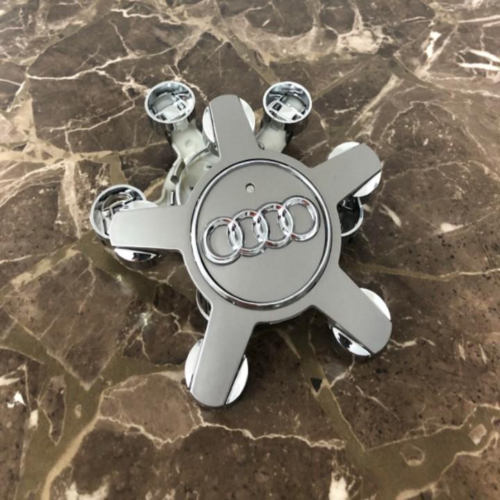 Logo chụp mâm, lazang bánh xe Audi đường kính 135mm A6Q5135: Dùng cho các loại xe: A6 A6L A4 A4L A5 A7 S5 Q3 Q5 RS