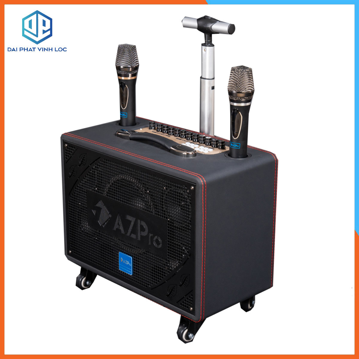 Loa Kéo Karaoke Công Suất Lớn 1000W | Loa Kéo Giá Rẻ AZPRO AZ-316 Bas 15 | Loa Kéo Bluetooth Đọc Được Usb Thẻ Nhớ Tay Kéo | Loa Kẹo kéo Hát Karaoke Tặng 2 Mic Chống Rú