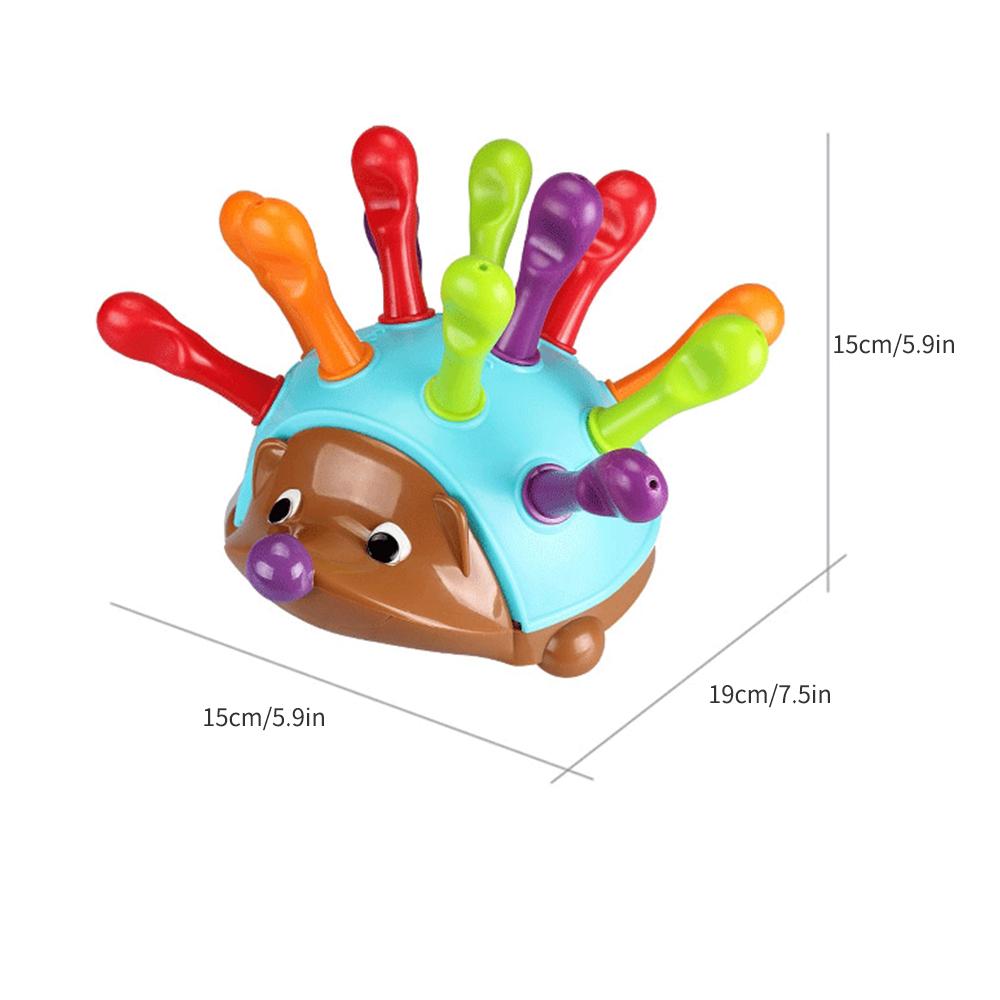 Insert Hedgehog Toy Early Education Montessori Toy Focus Training Fine Motor for Boys & Girls Age 18 mos+