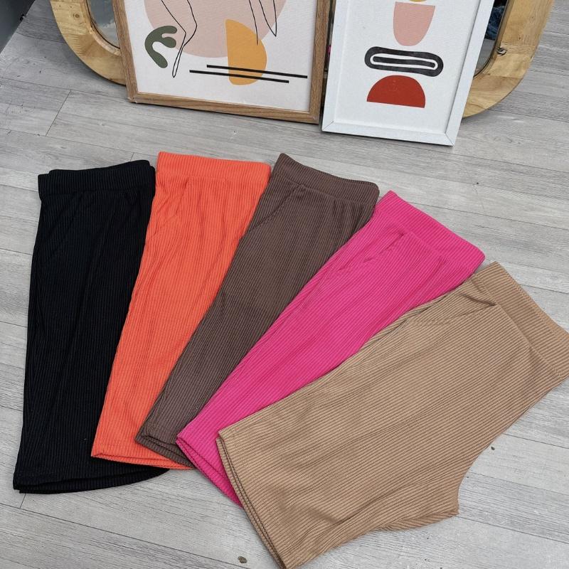 Quần legging ôm ngố bigsize nữ lưng thun co giãn mềm nhẹ mát không co giãn, Quần short nữ big size ngoại cỡ CÔ NHỎ Q12 - MÀU HỒNG