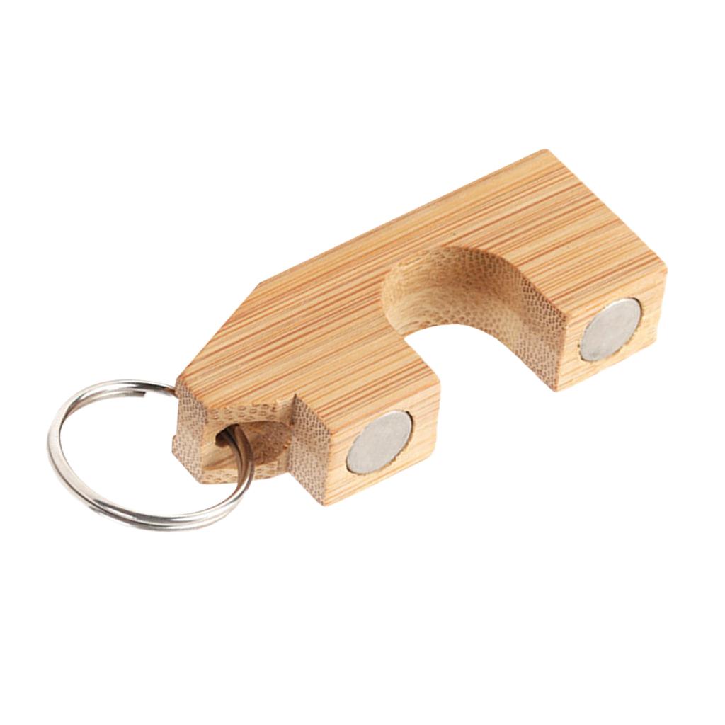 6pcs Wooden Fly Fishing Rod Rack Holder Magnetic Rod Guard Transport System