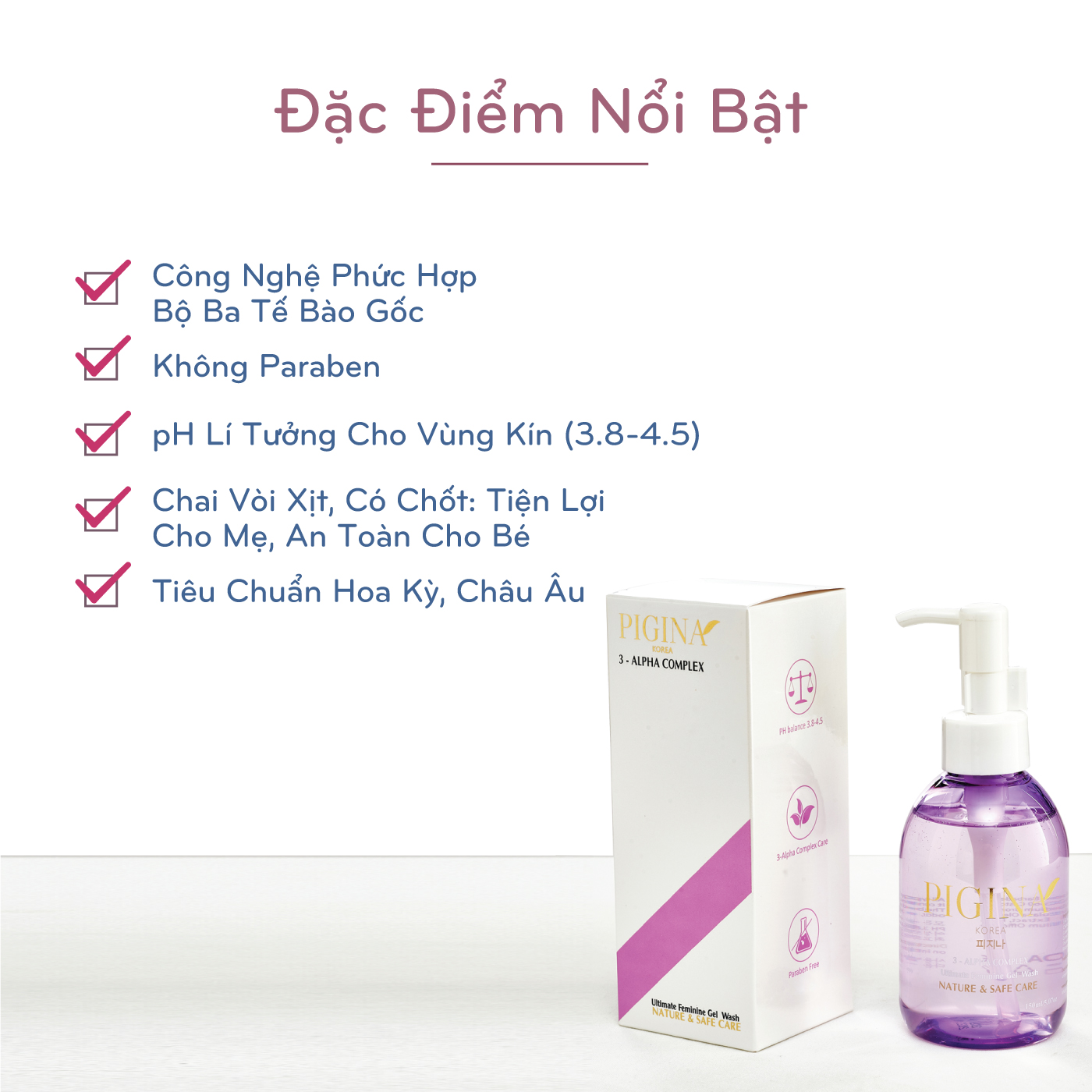 [Chính hãng] Dung dịch vệ sinh phụ nữ PIGINA 150ml