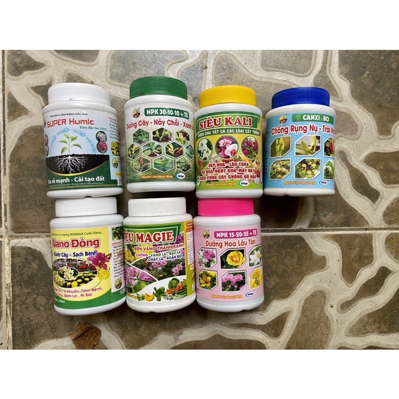 Combo Phân bón dùng cho hoa lan - 11 loại cho tất cả các giao đoạn của cây
