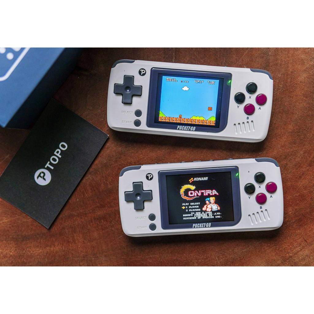 Máy chơi game Pocket Go Hàng Chính Hãng - Giả lập 12 hệ Retro, màn hình 2.4 inch IPS