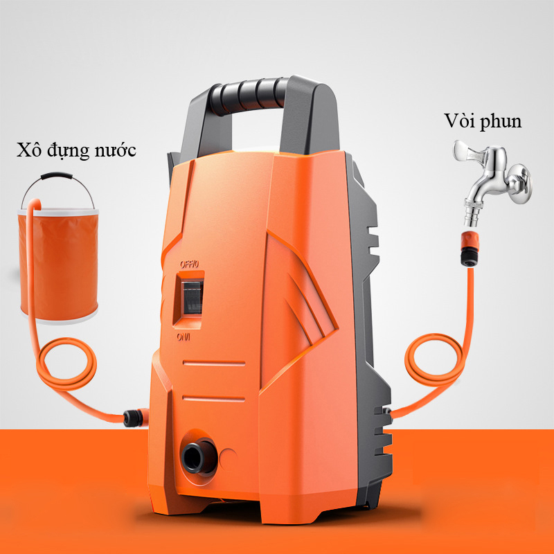 Máy Rửa Xe Mini Máy Rửa Xe Gia Đình Q37 Công Suất 1200W