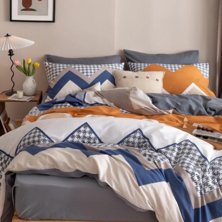Bộ chăn ga gối Cotton Living 100% đủ size giường nệm