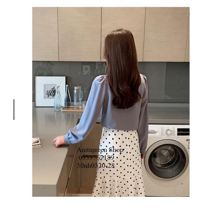 50nh0320-SƠ MI VIỀN BÈO TIỂU THƯ s-6xl