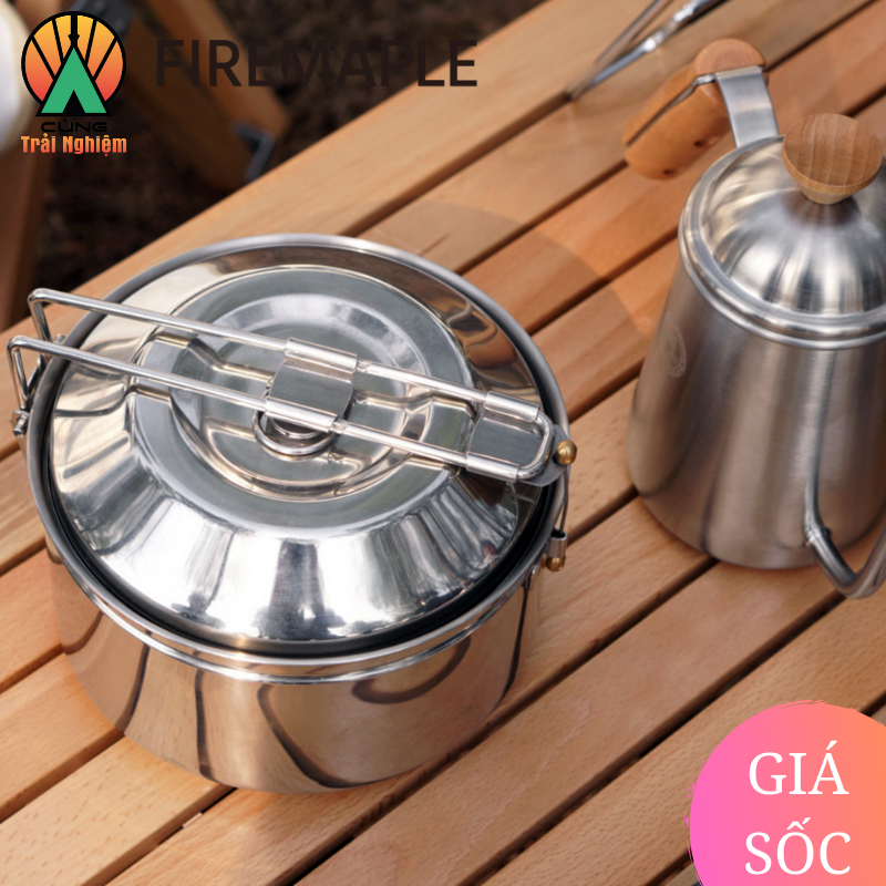 [CHÍNH HÃNG] Nồi Antarcti Thép Không Gỉ Chuyên Dụng Fire Maple Cho Nấu Ăn Ngoài Trời Antarcti stainless steel pot FMI-POT01