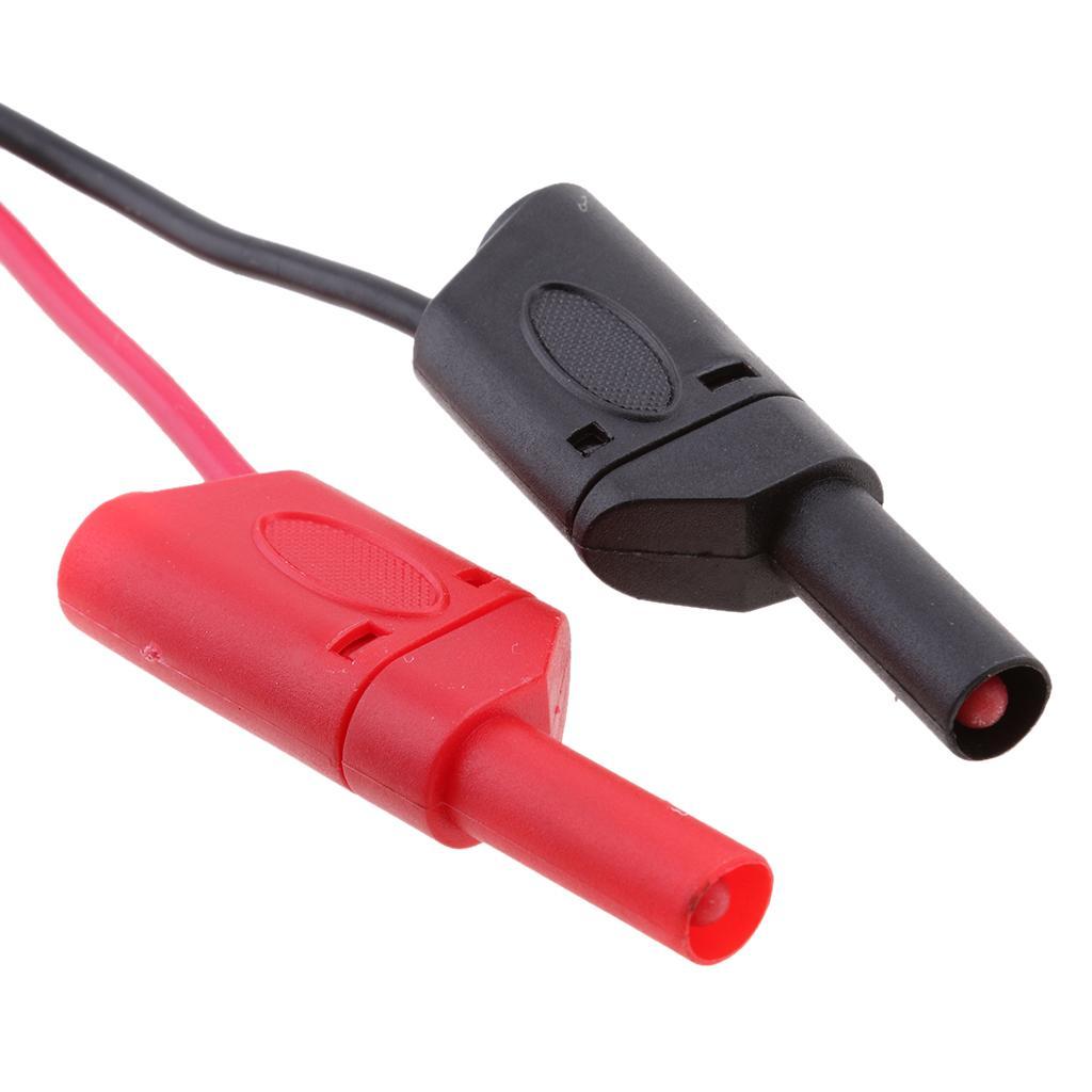 4x BNC Q9 to Dual 4mm Stackable Shrouded Banana Test Leads Probe Cable 5A