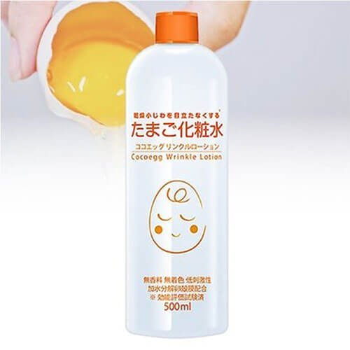 Nước Hoa Hồng Ngăn Ngừa Nếp Nhăn Chiết Xuất Từ Màng Vỏ Trứng Cocoegg Wrinkle Lotion Chai 500ml (Combo 500ml Và 24ml)