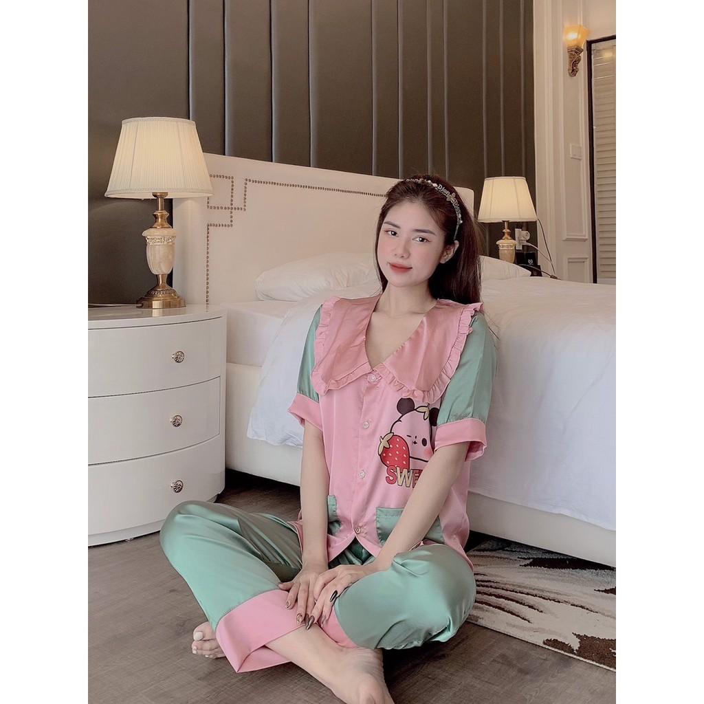 đố bộ pijama satin cao cấp size tu 40 đến 60 ki