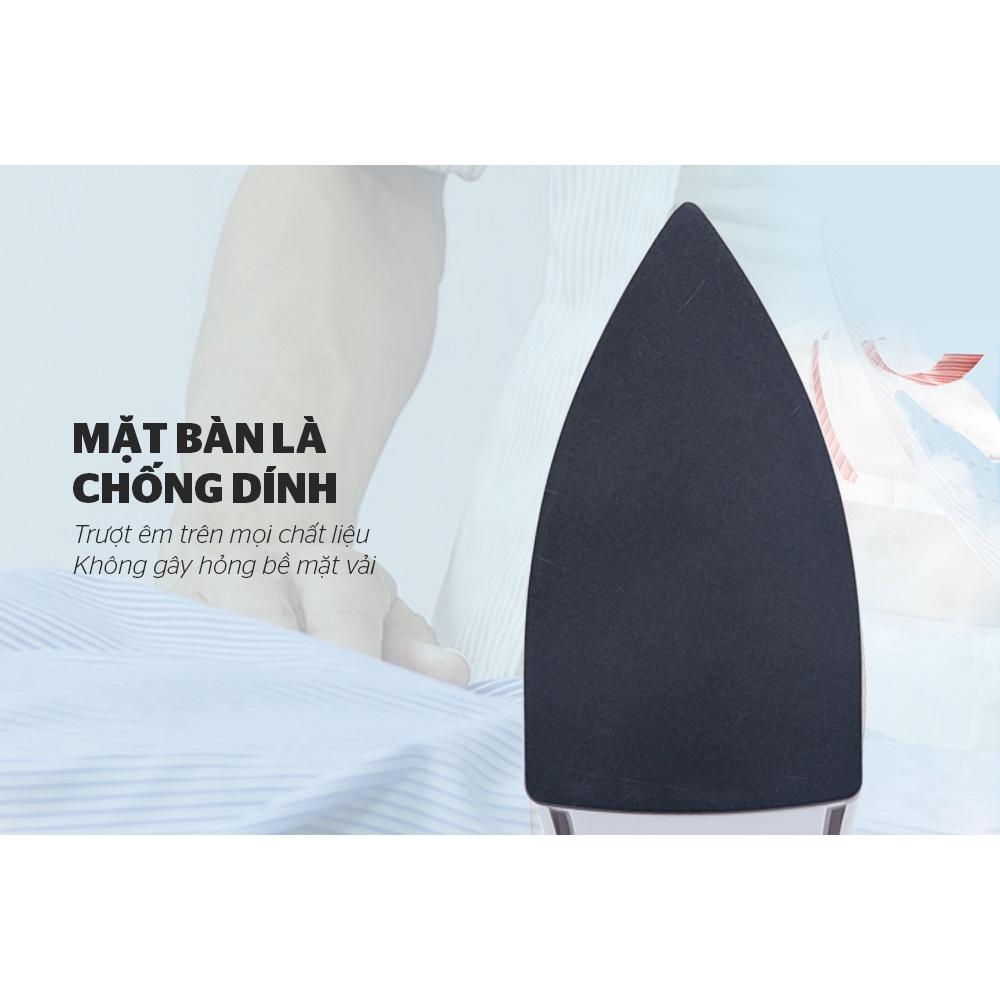 Bàn ủi khô, Bàn là khô Sunhouse SHD1072 - Màu Hồng, Xanh, Công suất 1200W, Bề mặt phủ chống dính, Hàng chính hãng - Bảo hành 12 tháng