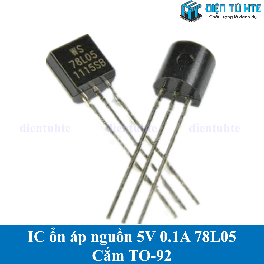 Bộ 10 IC ổn áp nguồn 5V 0.1A 78L05 7805 TO-92