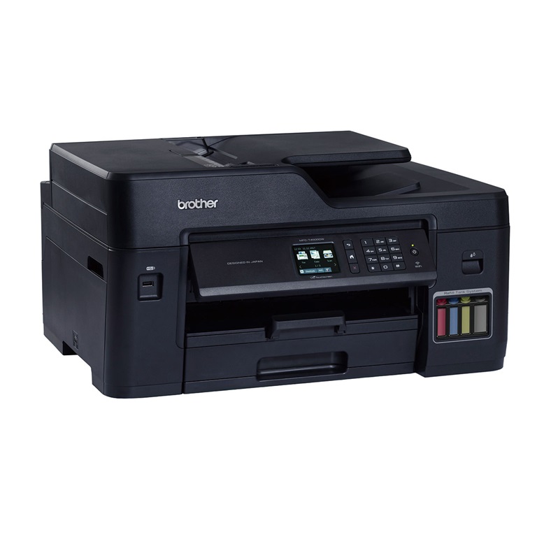 Hình ảnh Máy In Brother MFC-T4500DW Đa Chức Năng (In, Scan. Copy) Có Chức Năng Fax, In Phun Màu Hệ Thống Tiếp Mực Ngoài, Đảo Mặt Tự Động, Kết Nối Wifi, USB 2.0, Khổ Giấy A3, Khay ADF - Hàng Chính Hãng