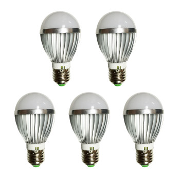 Đèn LED búp nhôm tiết kiệm điện 5W bộ 5 cái (sáng trắng)