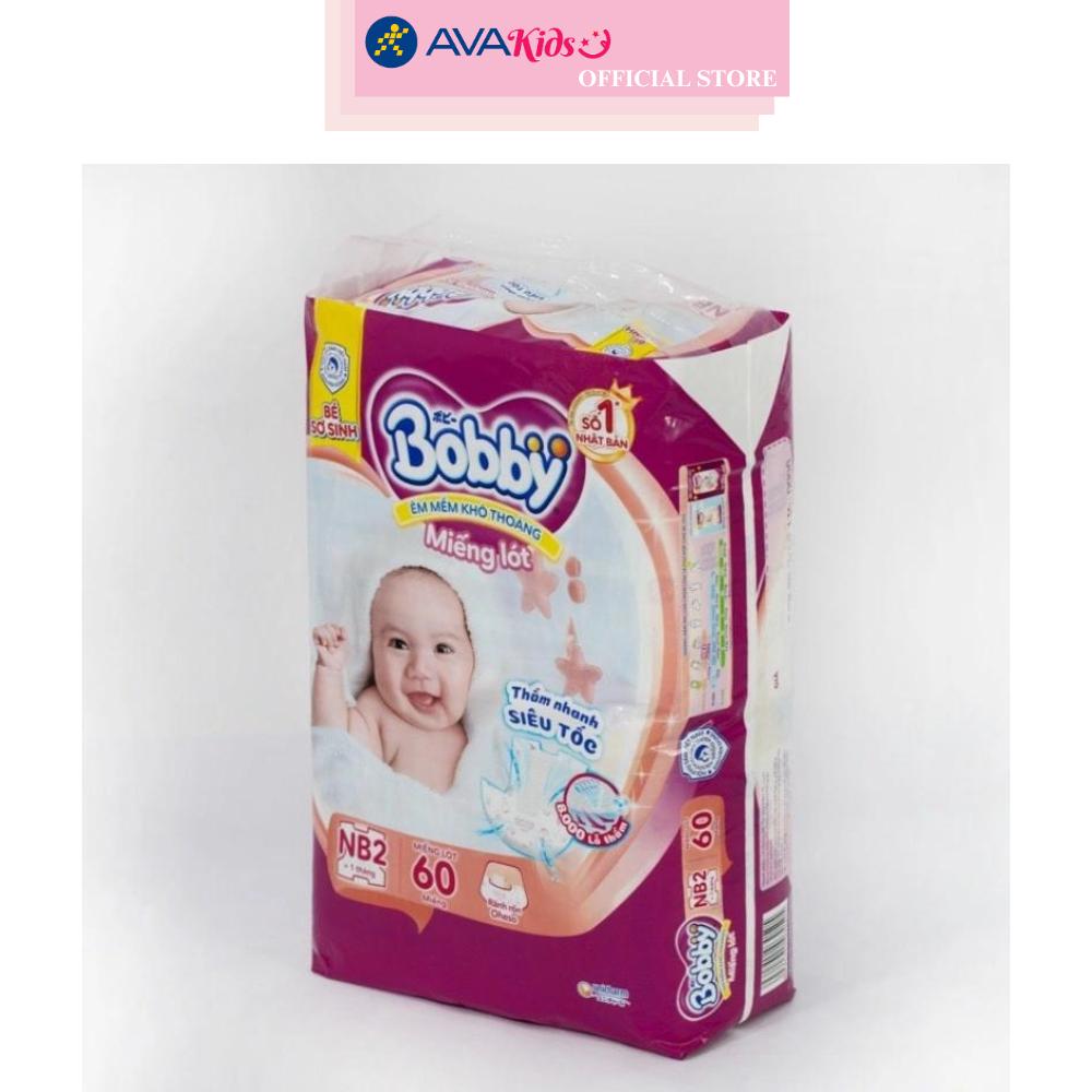Miếng lót Bobby size NB2 60 miếng (Từ 1 tháng)