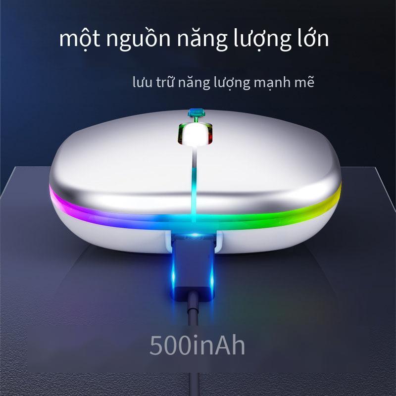 Chuột không dây 2.4G giá thấp nhất tắt tiếng chuột không dây hai chế độ bluetooth siêu mỏng phát sáng