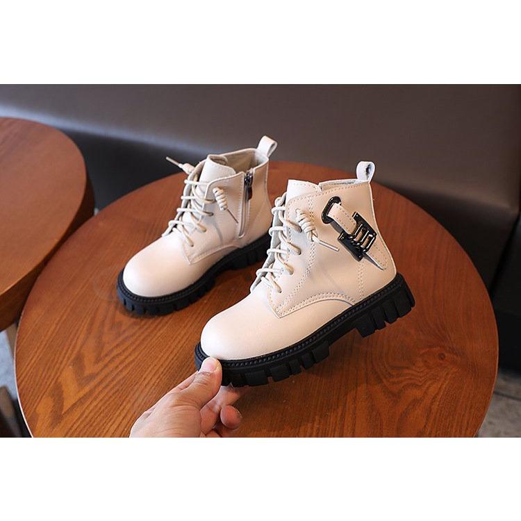 Giày bốt cho bé gái bé trai phong cách Hàn Quốc đẹp diện đi chơi đi tiệc size 26-36 hàng Quảng Châu cao cấp