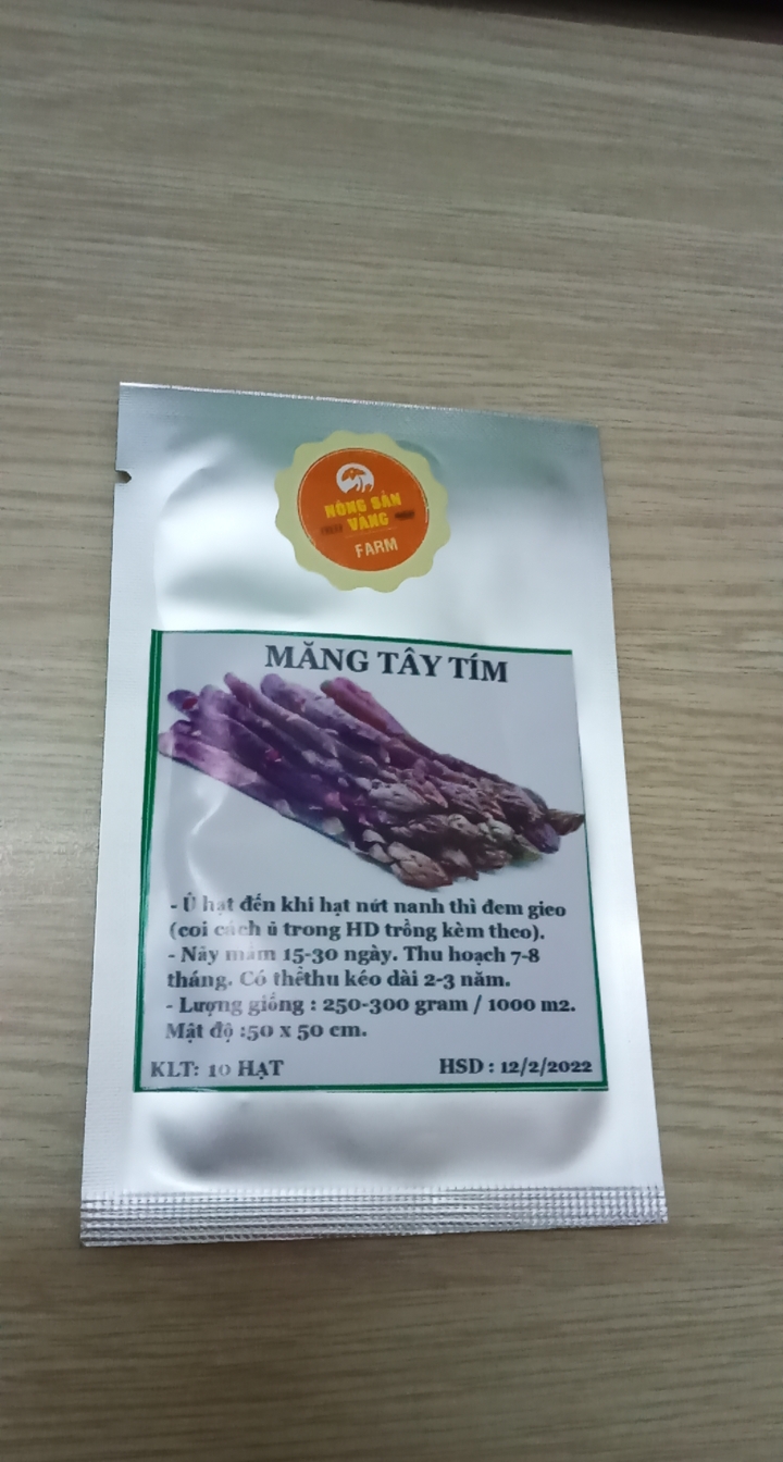 Hạt giống Măng Tây Tím - Nông Sản Vàng